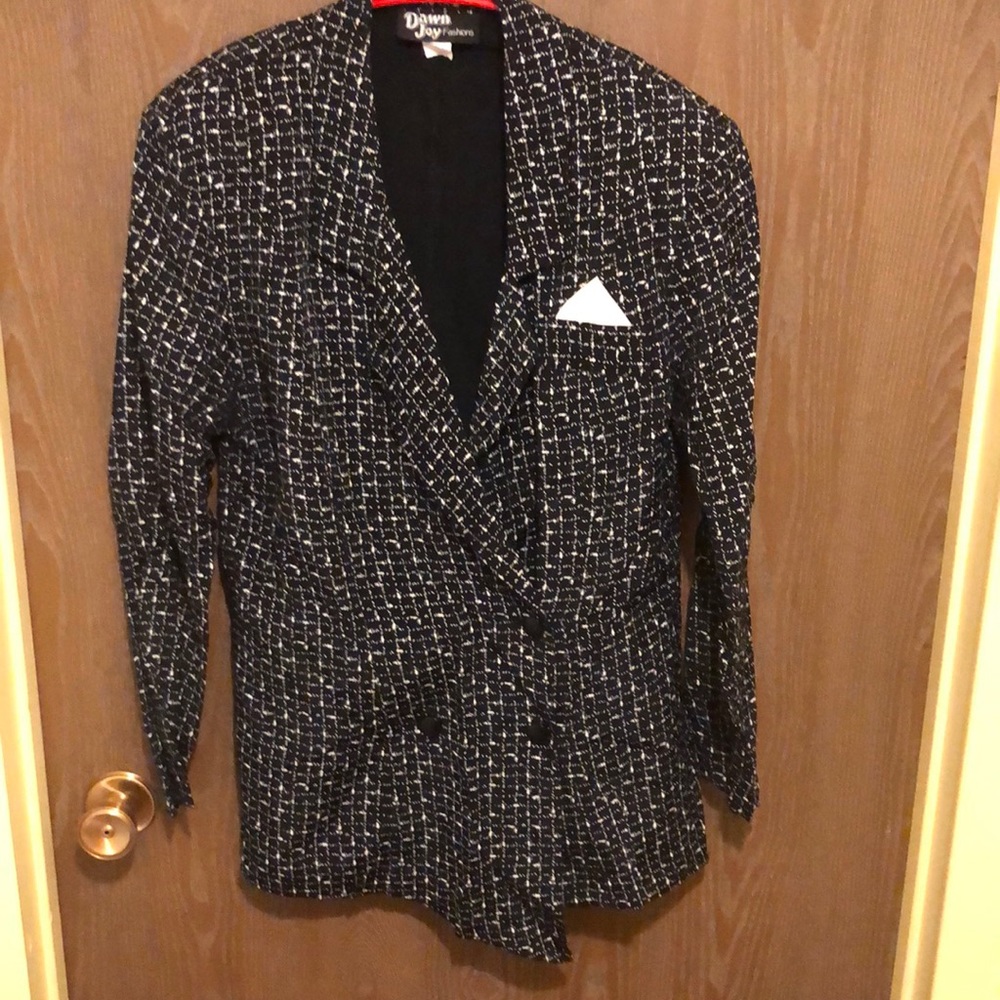 Vintage Dawn Joy Fashions Women’s Double Breasted Jacket Size 11/12